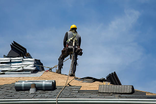 Professional Roofing technician working in Lakewood, NY
